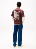 Brown Back Graphic Relaxed Crew Neck T-Shirt  Men