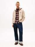 Beige 90S New Classics Back Emboidery Logo Hoodie  Men
