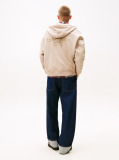 Beige 90S New Classics Back Emboidery Logo Hoodie  Men