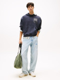 Black 9s Back Photo Print Washed Hoody  Men