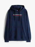 Blue Logo Drawstring Terry Hoody  Men