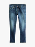 Denim These jeans are made from stretch cotton denim in a slim fit.  Men