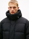 Black Hooded Down Puffer Jacket  Men