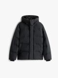 Black Hooded Down Puffer Jacket  Men