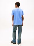 Blue Logo Stamp Crew Neck T-Shirt  Men