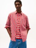 Multi Relaxed Fit Stripe Twill Shirt  Men