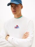 Beige Mountain Logo Embroidery Terry Sweatshirt  Men