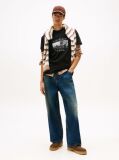 Black Photo Print Jersey Crew Neck T-Shirt  Men