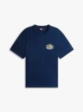 Blue Graphic Logo Relaxed Textured Jersey T-Shirt  Men