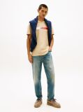 Beige Signature Logo Jersey T-Shirt  Men