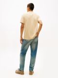 Beige Signature Logo Jersey T-Shirt  Men