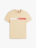 Beige Signature Logo Jersey T-Shirt  Men