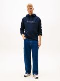 Blue Logo Terry Drawstring Hoody  Men