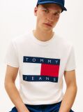 White Flag Badge Jersey Crew Neck T-Shirt  Men
