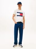 White Flag Badge Jersey Crew Neck T-Shirt  Men