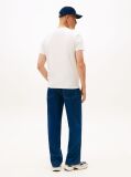 White Flag Badge Jersey Crew Neck T-Shirt  Men