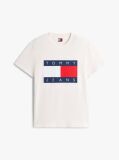 White Flag Badge Jersey Crew Neck T-Shirt  Men