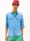 Denim Regular Fit Western Denim Shirt  Men