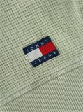 Green Waffle Knit Relaxed Jumper  Men