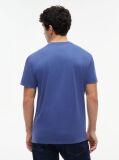 Blue Crest Logo Peached Jersey T-Shirt  Men