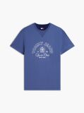 Blue Crest Logo Peached Jersey T-Shirt  Men