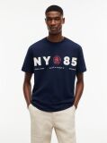 Blue Back Logo Relaxed Jersey T-Shirt  Men