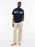 Blue Back Logo Relaxed Jersey T-Shirt  Men