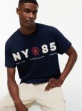 Blue Back Logo Relaxed Jersey T-Shirt  Men