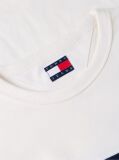 White Global Stripe Tape Peached Jersey T-Shirt  Men