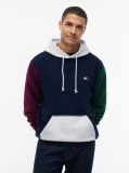 Multi Tommy Badge Colour-Blocked Fleece Hoody  Men