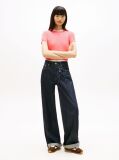 Pink Essential Slim Rib-Knit T-Shirt  Women