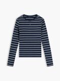 Multi Ribbed Slim Long Sleeve T-Shirt  Women