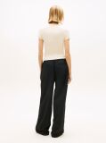 Yellow Tommy Badge Ribbed Slim T-Shirt  Women