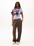 Purple Tommy Badge Ribbed Slim T-Shirt  Women