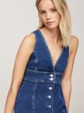 Denim Button-Through Denim Slim Fit Maxi Dress  Women