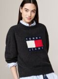 Black Mélange Relaxed Jumper with Wool  Women