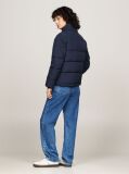 Blue High-Neck Zip-Thru Puffer Jacket  Women