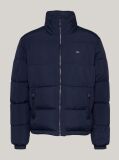 Blue High-Neck Zip-Thru Puffer Jacket  Women