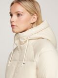 Beige Hooded Zip-Thru Puffer Jacket  Women