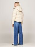 Beige Hooded Zip-Thru Puffer Jacket  Women