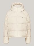 Beige Hooded Zip-Thru Puffer Jacket  Women
