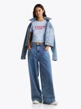 Blue Logo Slim T-Shirt  Women