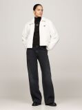 White Faux Fur Zip-Thru Cropped Jacket  Women