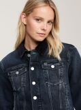 Denim Izzie Faded Padded Denim Trucker Jacket  Women