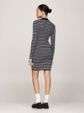 Multi Metallic Stripe Mini Jumper Dress  Women