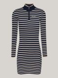 Multi Metallic Stripe Mini Jumper Dress  Women