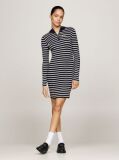 Multi Metallic Stripe Mini Jumper Dress  Women