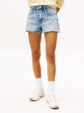 Denim Patchwork Slim Denim Shorts  Women