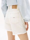 Denim Raw Hem Regular Denim Mom Shorts  Women
