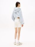 Denim Raw Hem Regular Denim Mom Shorts  Women